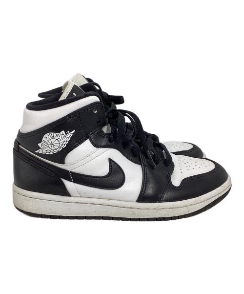 NIKE（ナイキ）NIKE (ナイキ) エア ジョーダン 1 MID ホワイト×ブラック サイズ:24cmの古着・服飾アイテム