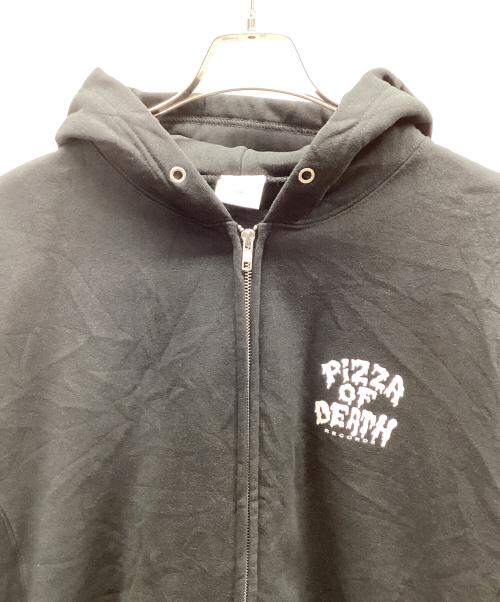 PIZZA OF DEATH（ピザ オブ デス）PIZZA OF DEATH (ピザ オブ デス) Champion (チャンピオン) ジップパーカー ブラック サイズ:XLの古着・服飾アイテム