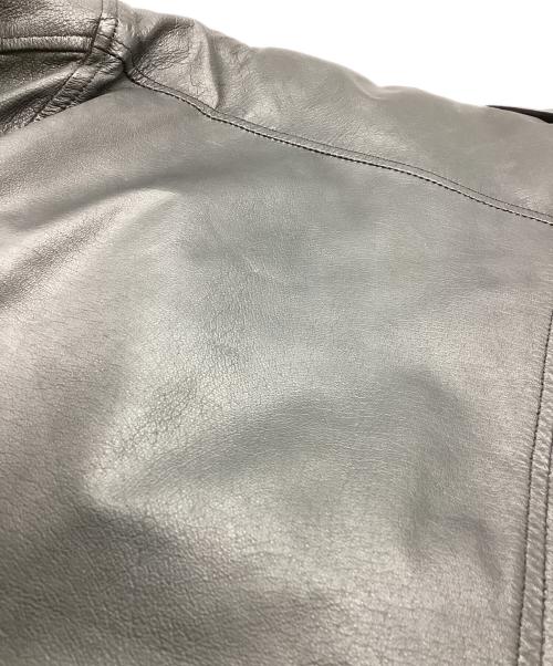 HOUSTON（ヒューストン）HOUSTON (ヒューストン) レザージャケット ブラック サイズ:Mの古着・服飾アイテム