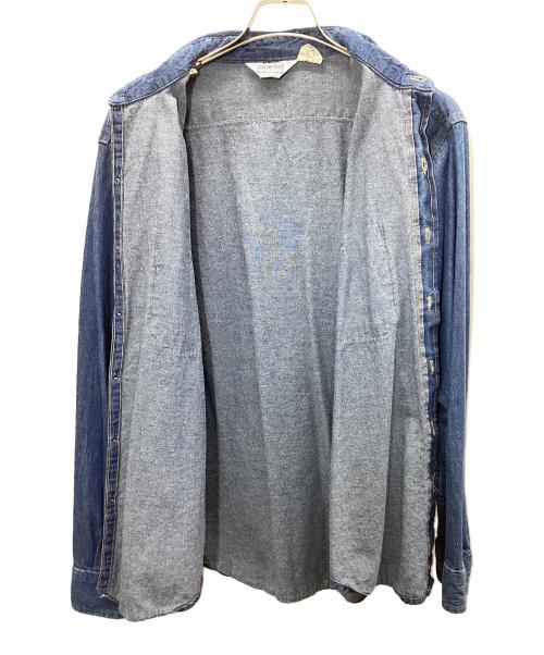 FIVE BROTHER（ファイブブラザー）FIVE BROTHER (ファイブブラザー) デニムシャツ パープル サイズ:Lの古着・服飾アイテム