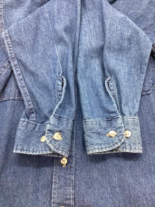 FIVE BROTHER（ファイブブラザー）FIVE BROTHER (ファイブブラザー) デニムシャツ パープル サイズ:Lの古着・服飾アイテム