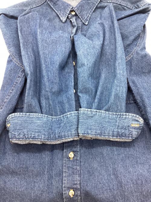 FIVE BROTHER（ファイブブラザー）FIVE BROTHER (ファイブブラザー) デニムシャツ パープル サイズ:Lの古着・服飾アイテム