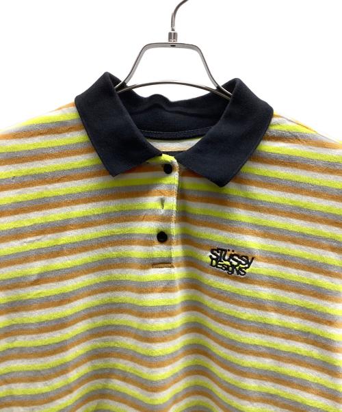 stussy（ステューシー）stussy (ステューシー) ポロシャツ イエロー サイズ:Mの古着・服飾アイテム