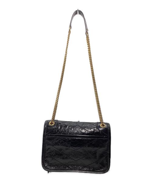 Saint Laurent Paris（サンローランパリ）Saint Laurent Paris (サンローランパリ) ニキ ミニ　チェーンショルダーバッグ ブラックの古着・服飾アイテム