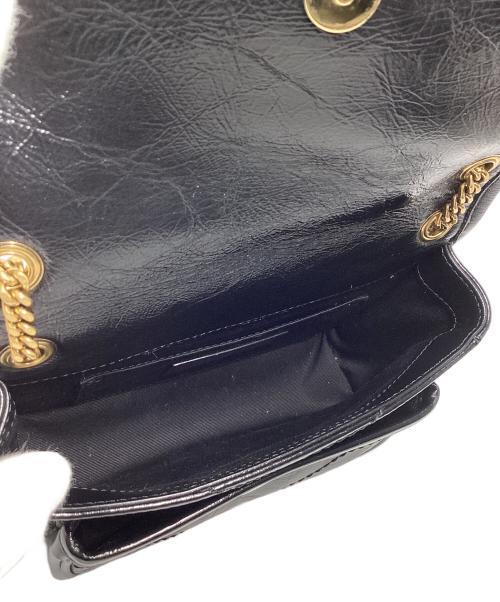 Saint Laurent Paris（サンローランパリ）Saint Laurent Paris (サンローランパリ) ニキ ミニ　チェーンショルダーバッグ ブラックの古着・服飾アイテム