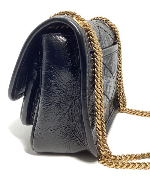 Saint Laurent Paris（サンローランパリ）Saint Laurent Paris (サンローランパリ) ニキ ミニ　チェーンショルダーバッグ ブラックの古着・服飾アイテム