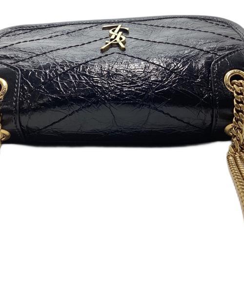 Saint Laurent Paris（サンローランパリ）Saint Laurent Paris (サンローランパリ) ニキ ミニ　チェーンショルダーバッグ ブラックの古着・服飾アイテム