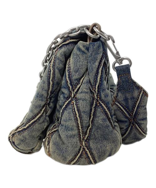 DIESEL（ディーゼル）DIESEL (ディーゼル) Charm-D 2WAYデニムバッグ ブルーの古着・服飾アイテム