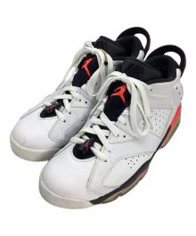 NIKE（ナイキ）の古着「Air Jordan 6 Low "Infrared/White" エアジョーダン6 レトロ ロー"インフラレッド/ホワイト"」｜ホワイト