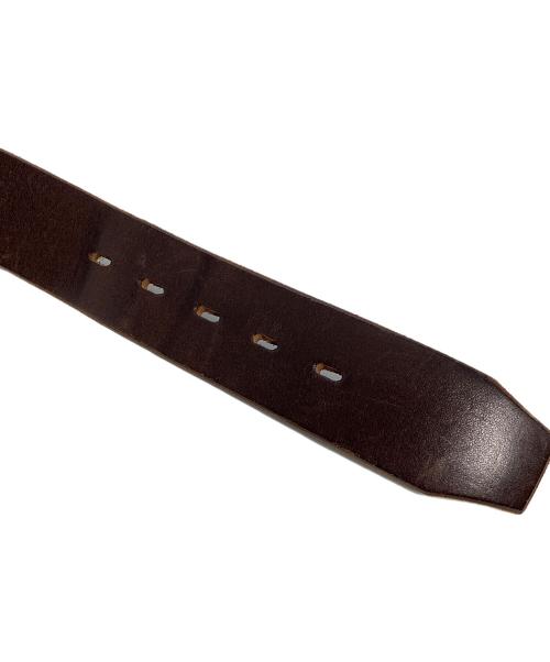 htc（エイチティーシー）htc (エイチティーシー) スタッズベルト ブラウン サイズ:36の古着・服飾アイテム