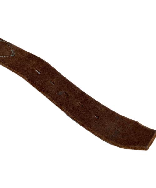 htc（エイチティーシー）htc (エイチティーシー) スタッズベルト ブラウン サイズ:36の古着・服飾アイテム