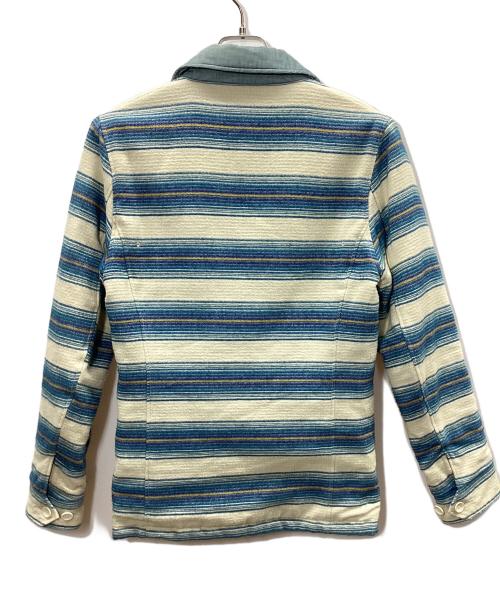 BURN OUT（バーンアウト）BURN OUT (バーンアウト) ジャケット ベージュ×ブルー サイズ:Sの古着・服飾アイテム