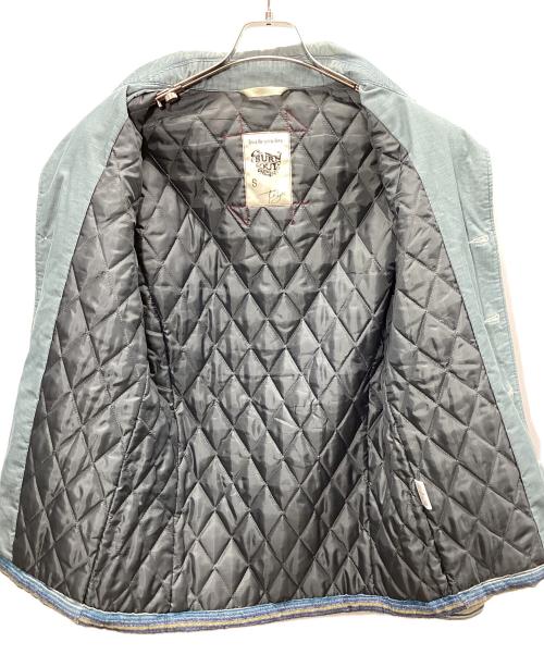 BURN OUT（バーンアウト）BURN OUT (バーンアウト) ジャケット ベージュ×ブルー サイズ:Sの古着・服飾アイテム