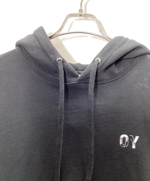 OY（オーワイ）OY (オーワイ) PAINTING ODOLLY HOODIE　パーカー ブラック サイズ:2の古着・服飾アイテム