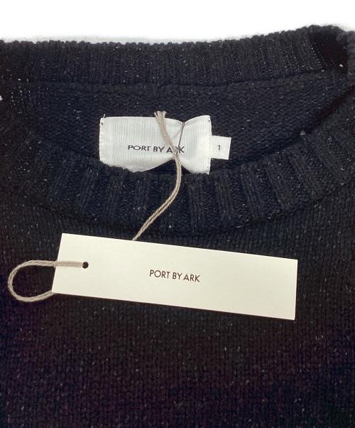 PORT BY ARK（ポートバイアーク）PORT BY ARK (ポートバイアーク) PORT BY ARK  Clash Knit ブラック サイズ:1の古着・服飾アイテム