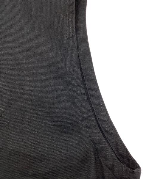 MARKA（マーカ）MARKA (マーカ) ZIP UP VEST - SILK LINEN TWILL ブラック サイズ:Mの古着・服飾アイテム