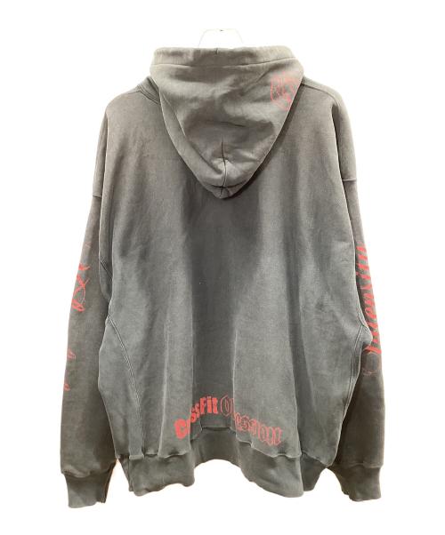 Champion（チャンピオン）Champion (チャンピオン) リバースウィーブプルオーバーパーカー ブラック×レッド サイズ:XXLの古着・服飾アイテム