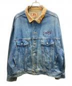 NFLナショナル・フットボール・リーグ）の古着「デニムジャケット」｜インディゴ×ベージュ
