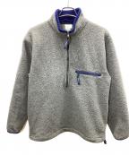 L.L.Beanエルエルビーン）の古着「フリースハーフジップジャケット」｜グレー