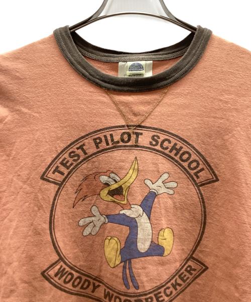 TOYS MCCOY（トイズマッコイ）TOYS MCCOY (トイズマッコイ) 半袖カットソー　WOODY WOODPECKER ブラウン サイズ:XLの古着・服飾アイテム