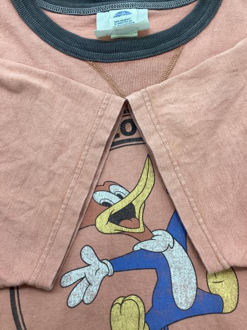 TOYS MCCOY（トイズマッコイ）TOYS MCCOY (トイズマッコイ) 半袖カットソー　WOODY WOODPECKER ブラウン サイズ:XLの古着・服飾アイテム