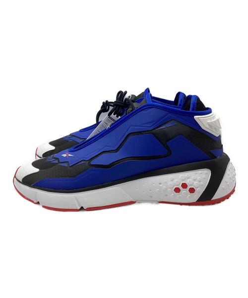 REEBOK（リーボック）REEBOK (リーボック) モデル F “グリッチ” / Model F “GLITCH” （ブラック） ブルー×ホワイト サイズ:27の古着・服飾アイテム