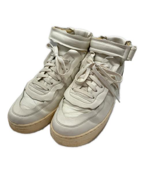 NIKE（ナイキ）NIKE (ナイキ) COMME des GARCONS (コムデギャルソン) AIR FORCE1 MID ホワイト サイズ:28.5の古着・服飾アイテム