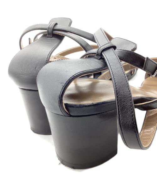 HERMES（エルメス）HERMES (エルメス) コリエドシアン ストラップサンダル ブラック サイズ:36の古着・服飾アイテム