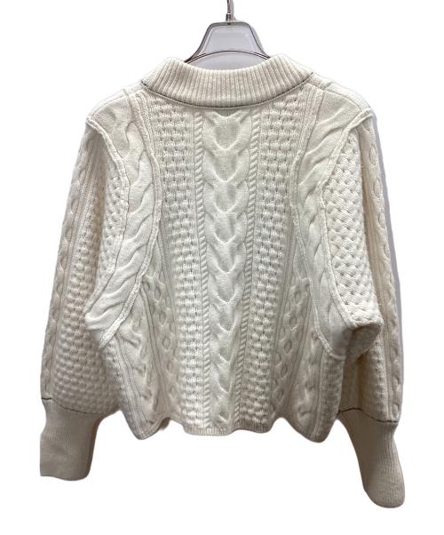 Adam et Rope（アダム エ ロペ）Adam et Rope (アダム エ ロペ) 厚手ニット ホワイト サイズ:FREEの古着・服飾アイテム