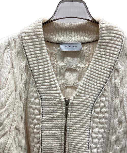Adam et Rope（アダム エ ロペ）Adam et Rope (アダム エ ロペ) 厚手ニット ホワイト サイズ:FREEの古着・服飾アイテム