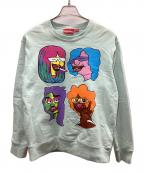 SUPREMEシュプリーム）の古着「Gonz Heads クルーネックスウェット」｜スカイブルー