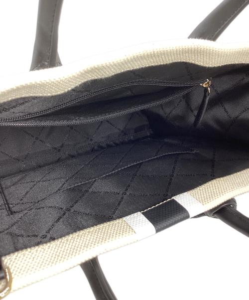 MICHAEL KORS（マイケル・コース）MICHAEL KORS (マイケル・コース) MICHAEL KORS トートバッグ ミレラ ホワイト×ブラックの古着・服飾アイテム