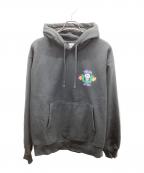 stussyステューシー）の古着「Skull Crest Hoodie」｜ブラック