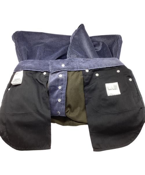 PAUL SMITH（ポールスミス）PAUL SMITH (ポールスミス) コットンコーデュロイ ワイドストレートパンツ ブルー サイズ:L 未使用品の古着・服飾アイテム