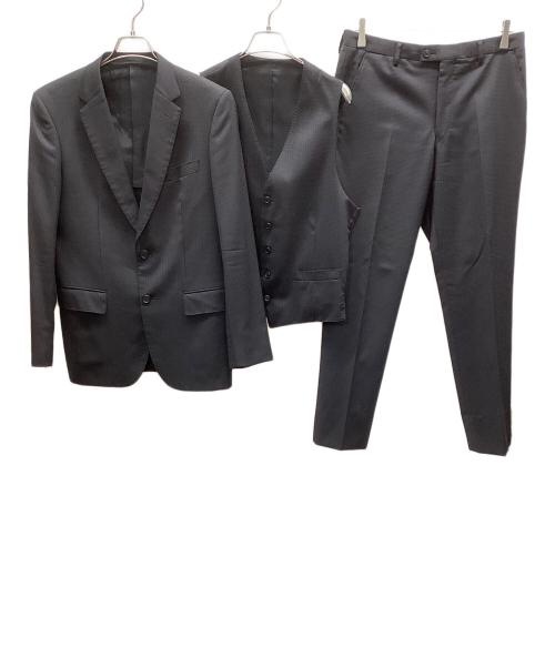 PAUL SMITH（ポールスミス）PAUL SMITH (ポールスミス) LORO PIANA (ロロピアーナ) 3ピーススーツ ネイビー サイズ:Lの古着・服飾アイテム