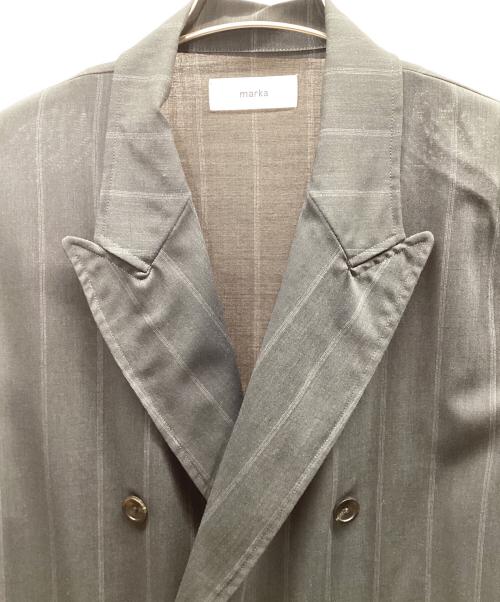 MARKA（マーカ）MARKA (マーカ) ダブルブレストシャツジャケット グレー サイズ:3の古着・服飾アイテム