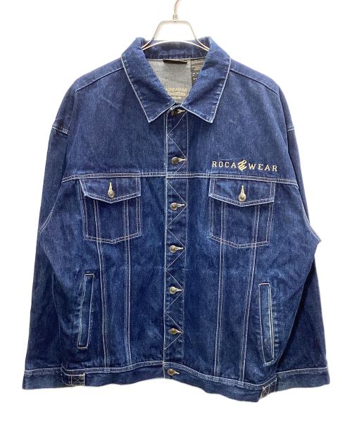 ROCA WEAR（ロカウェア）ROCA WEAR (ロカウェア) デニムジャケット ネイビー サイズ:Lの古着・服飾アイテム