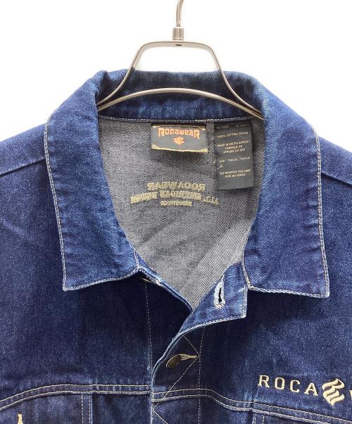 ROCA WEAR（ロカウェア）ROCA WEAR (ロカウェア) デニムジャケット ネイビー サイズ:Lの古着・服飾アイテム