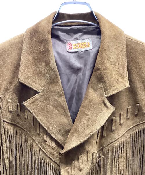 SENDRA（センドラ）SENDRA (センドラ) フリンジウエスタンジャケット ブラウン サイズ:Mの古着・服飾アイテム