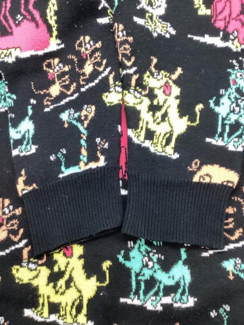 LABRAT（ラブラット）LABRAT (ラブラット) Animal Sweater ブラック サイズ:Lの古着・服飾アイテム