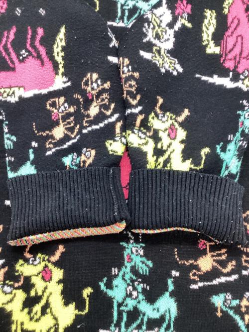 LABRAT（ラブラット）LABRAT (ラブラット) Animal Sweater ブラック サイズ:Lの古着・服飾アイテム