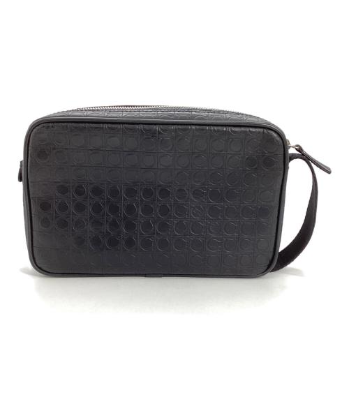 Salvatore Ferragamo（サルヴァトーレ フェラガモ）Salvatore Ferragamo (サルヴァトーレ フェラガモ) Salvatore Ferragamo トイレタリーバッグ ブラックの古着・服飾アイテム