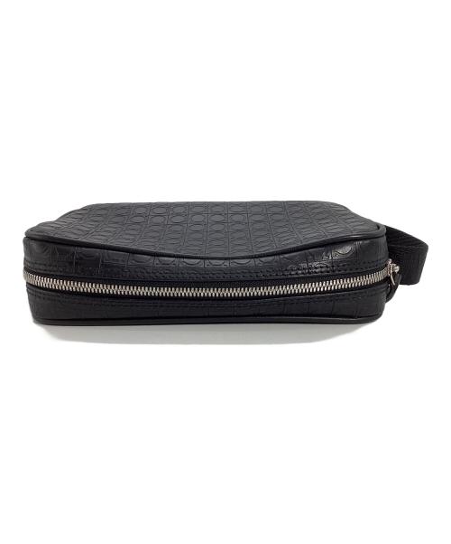 Salvatore Ferragamo（サルヴァトーレ フェラガモ）Salvatore Ferragamo (サルヴァトーレ フェラガモ) Salvatore Ferragamo トイレタリーバッグ ブラックの古着・服飾アイテム