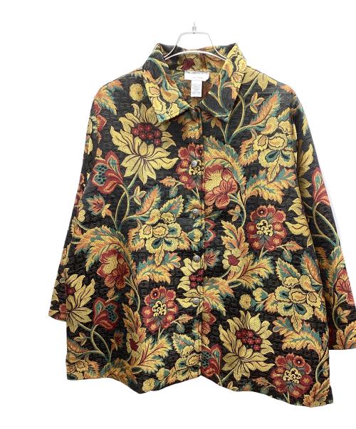 ERIN LONDON PETITES（エリン・ロンドン・ピティート）ERIN LONDON PETITES (エリン・ロンドン・ピティート) 総柄コート マルチカラー サイズ:2XLの古着・服飾アイテム