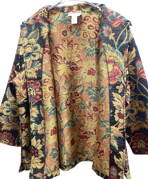 ERIN LONDON PETITES（エリン・ロンドン・ピティート）ERIN LONDON PETITES (エリン・ロンドン・ピティート) 総柄コート マルチカラー サイズ:2XLの古着・服飾アイテム