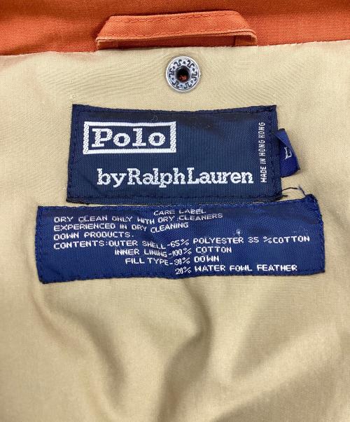 POLO RALPH LAUREN（ポロ・ラルフローレン）POLO RALPH LAUREN (ポロ・ラルフローレン) ダウンコート オレンジ サイズ:Lの古着・服飾アイテム