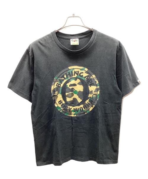 A BATHING APE（アベイシングエイプ）A BATHING APE (ア ベイシング エイプ) 半袖カットソー ブラック サイズ:Lの古着・服飾アイテム