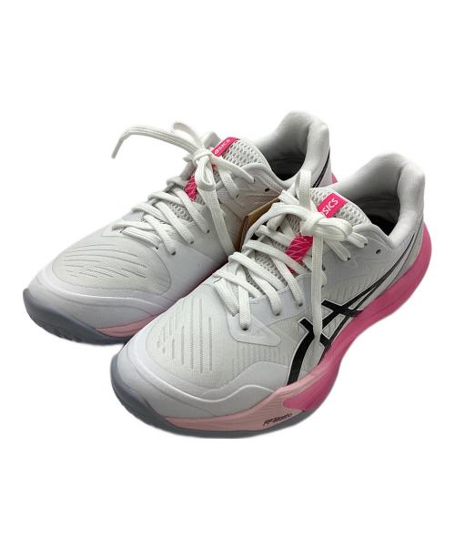 asics（アシックス）asics (アシックス) SKY ELITE FF 3 ホワイト×ピンク サイズ:24.5の古着・服飾アイテム