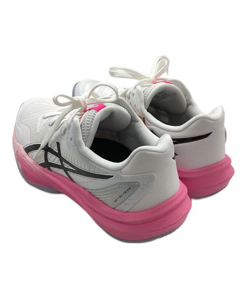 asics（アシックス）asics (アシックス) SKY ELITE FF 3 ホワイト×ピンク サイズ:24.5の古着・服飾アイテム
