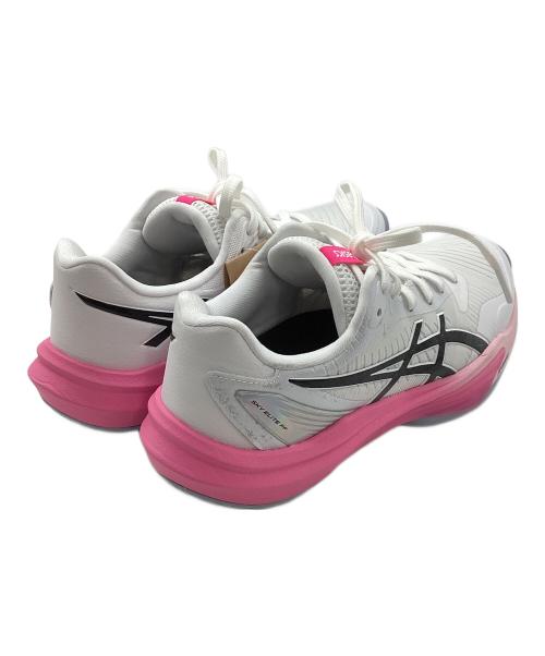 asics（アシックス）asics (アシックス) SKY ELITE FF 3 ホワイト×ピンク サイズ:24.5の古着・服飾アイテム
